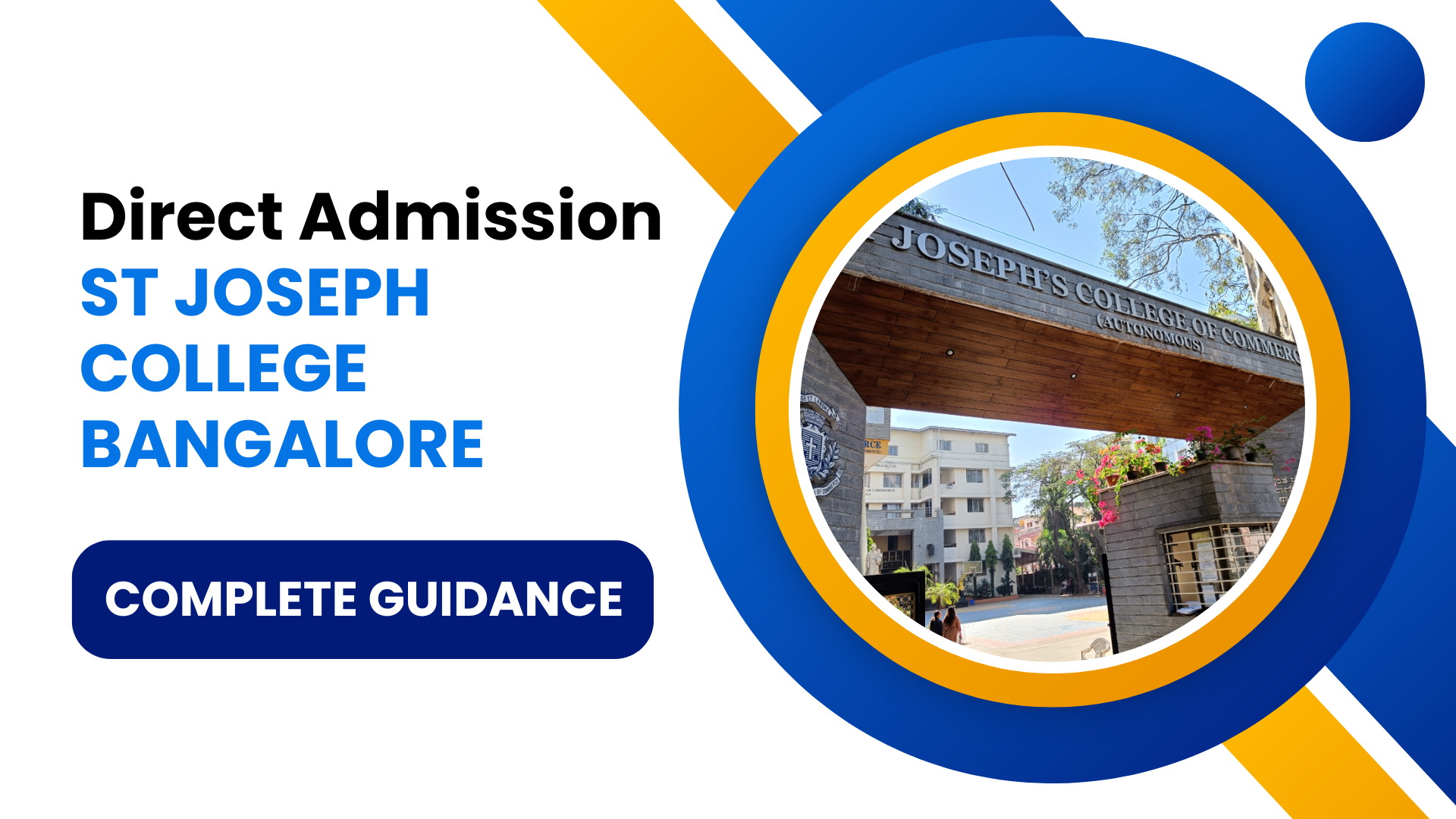 Direct Admission In St Joseph College Bangalore 2024 Procedures